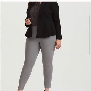 slim fix grey ponte skinny pant